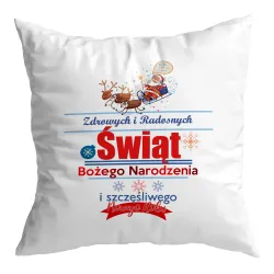 Poduszka BOŻE NARODZENIE Zdrowych i Radosnych Świąt